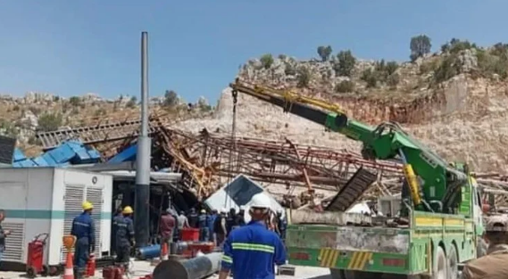 Gabar’da sondaj kulesi devrildi! Enkaz altında kalan işçiler var