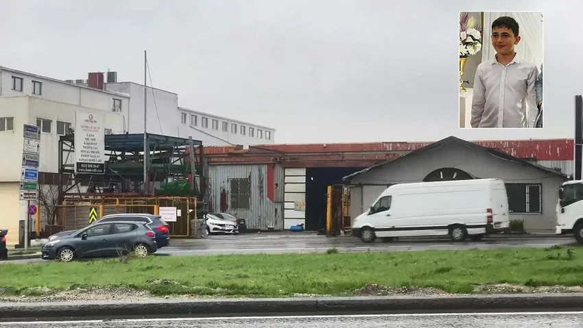 Staj yaptığı fabrikada başı makineye sıkışmıştı: 14 yaşındaki Arda hayatını kaybetti!