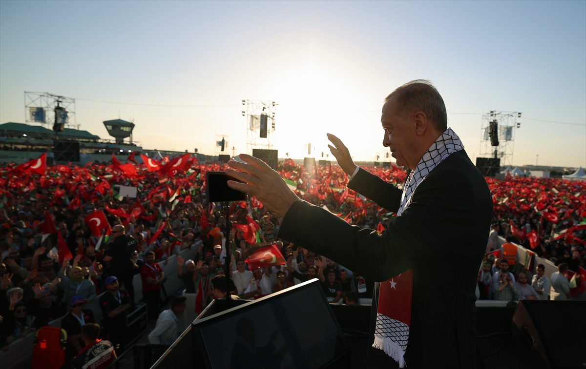 Cumhurbaşkanı Erdoğan Büyük Filistin Mitingi'nde konuştu!