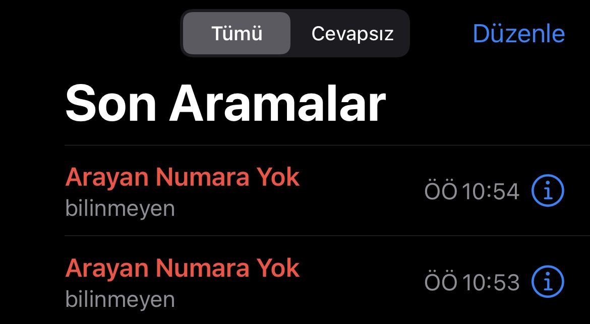 Iphone Arayan Numara Yok, Arayan Numara Yok Bulma