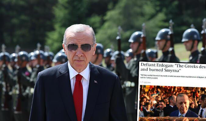 Skandal bir manşet attılar! Yunan basınından Erdoğan provokasyonu