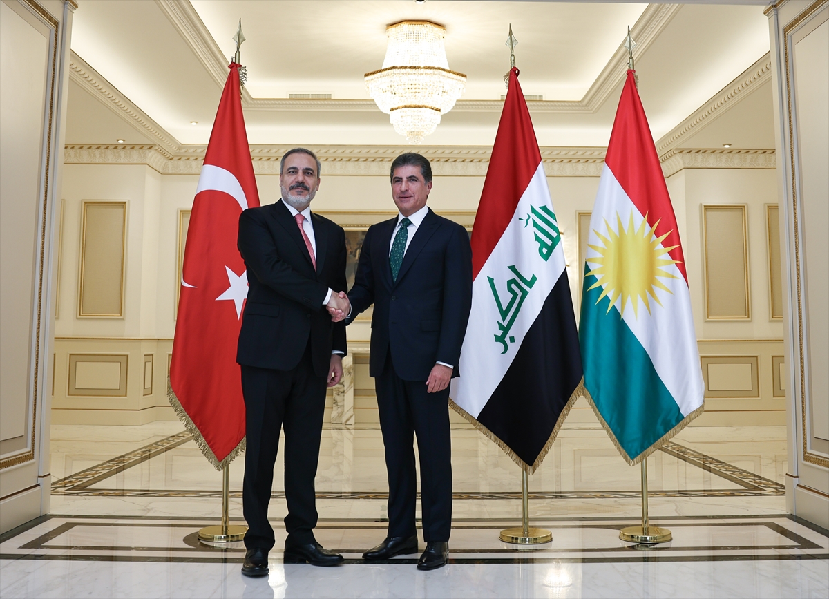 Hakan Fidan, Irak Kürdistan Bölgesel Yönetimi Başkanı Neçirvan Barzani ile görüştü
