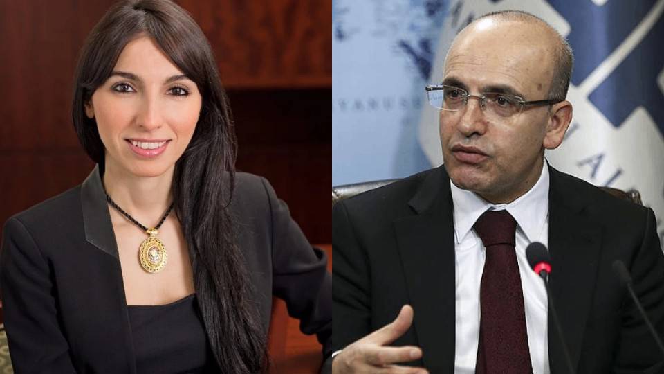 Mehmet Şimşek'ten Hafize Gaye Erkan'a destek mesajı!
