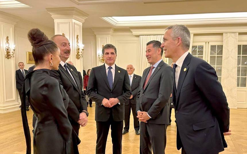 Aliyev, Sinan Oğan, Barzani, Stoltenberg aynı karede yer aldı