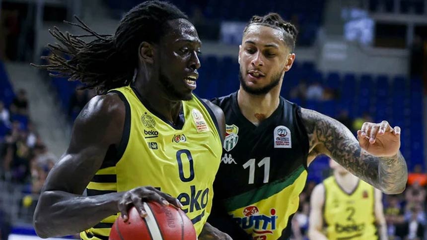 Türkiye Basketbol Süper Ligi'nde Fenerbahçe, Bursaspor'u mağlup etti