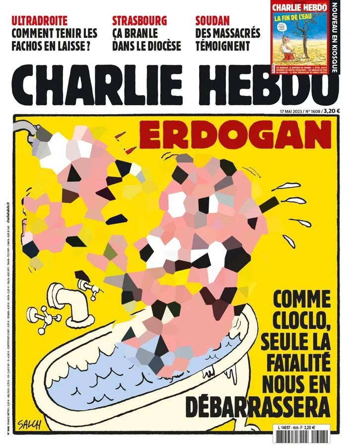 Charlie Hebdo yine yaptı! Skandal Erdoğan çizimi