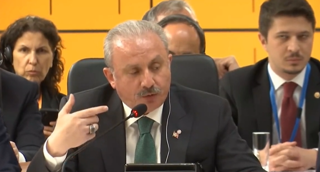 Mustafa Şentop Türkiye'ye işgalci diyen isme ayar verdi!