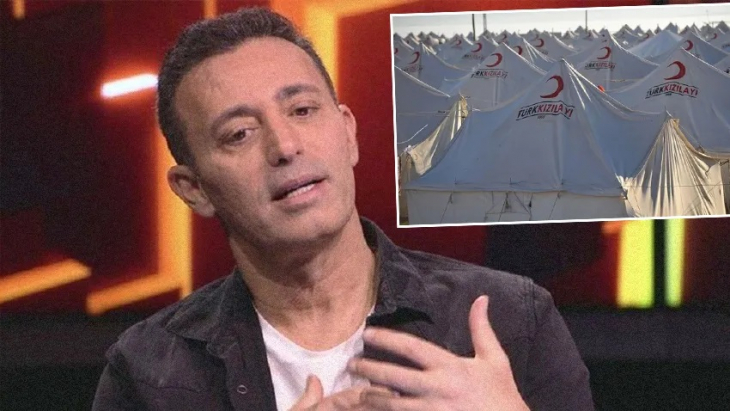 Mustafa Sandal'dan Kızılay'a olay 'çadır' tepkisi!
