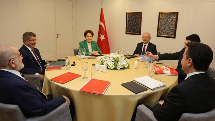 Altılı Masadan ortak açıklama: Erdoğan'ın tekrar aday olması mümkün değil