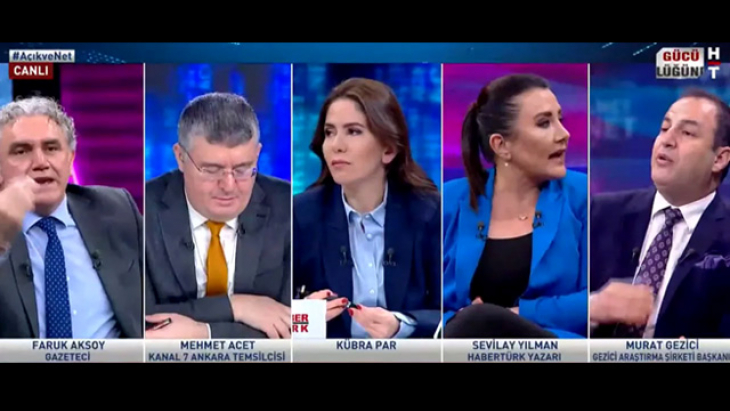 Canlı yayında kıyamet koptu! Murat Gezici, Sevilay Yılman'ın üzerine yürüdü Kübra Par'a hakaret etti