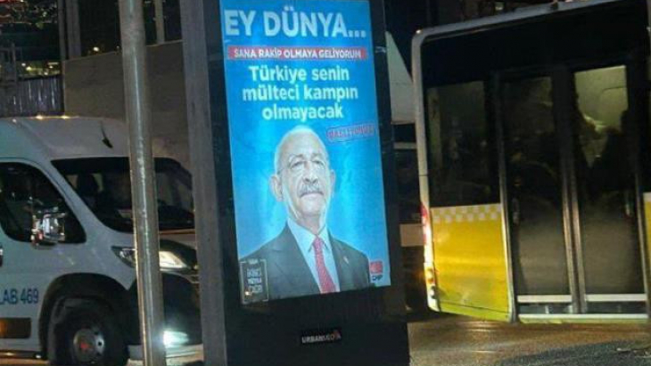 Kemal Kılıçdaroğlu'nun astırdığı afişi adaylık ilanı gibi! Rakip olmaya geliyorum