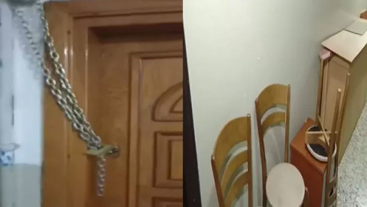 Akıllara durgunluk veren olay! Kiracısının  kapısını zincirledi, eşyaları apartmana çıkardı