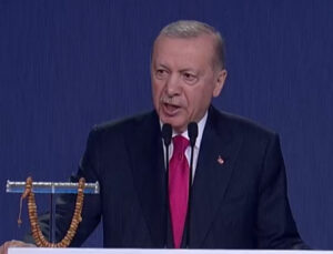 Cumhurbaşkanı Erdoğan’ın ‘Filistin’ konuşması protesto edildi