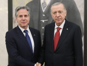 Cumhurbaşkanı Erdoğan, ABD Dışişleri Bakanı Blinken’ı kabul etti