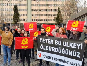 TKP’den Kültür Bakanlığı önünde Bolu faciası eylemi: “Katil patronlar, katil AKP”