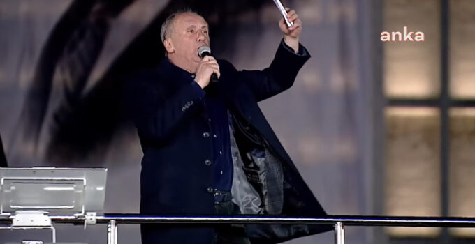 Muharrem İnce, Saraçhane’den seslendi: Erdoğan’ın derdi memleket değil, koltuğudur!