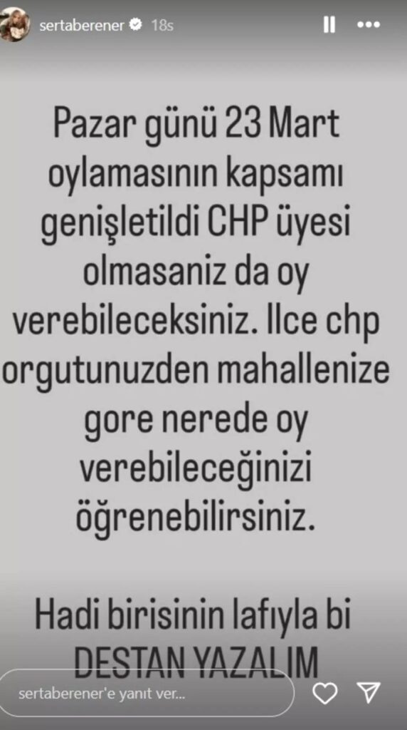 sertap erenerden sandik cagrisi
