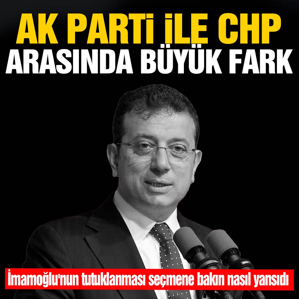 Ekrem İmamoğlu’nun tutuklanması seçmene bakın nasıl yansıdı! AK Parti ile CHP arasında büyük fark var
