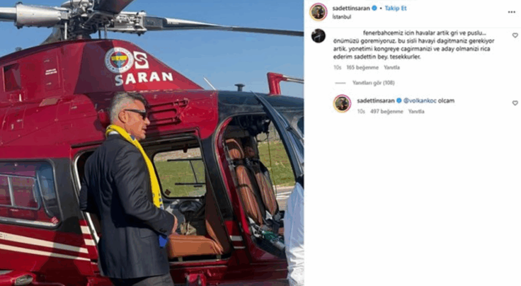Sadettin Saran Fenerbahce baskan adayligini acikladi
