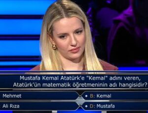 Kim Milyoner Olmak İster’de Atatürk sorusunu bilemedi!