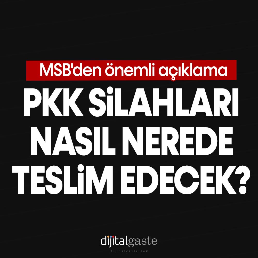 PKK’nın fesih kararının ardından MSB’den açıklama
