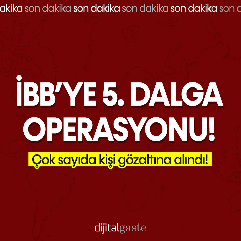 İBB’ye 5. dalga operasyonu yapıldı: Çok sayıda kişiye gözaltı!
