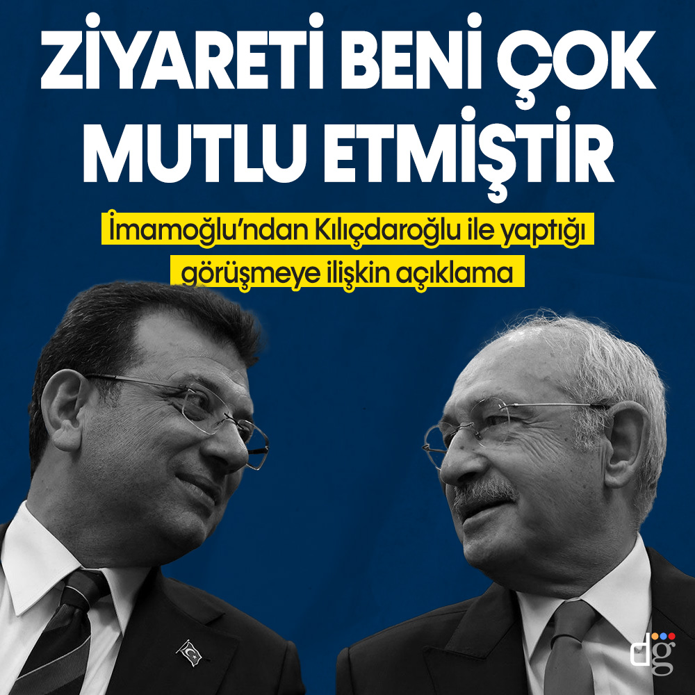 Ekrem İmamoğlu’ndan Kemal Kılıçdaroğlu’nun yaptığı ziyarete ilişkin açıklama: Beni çok mutlu etmiştir