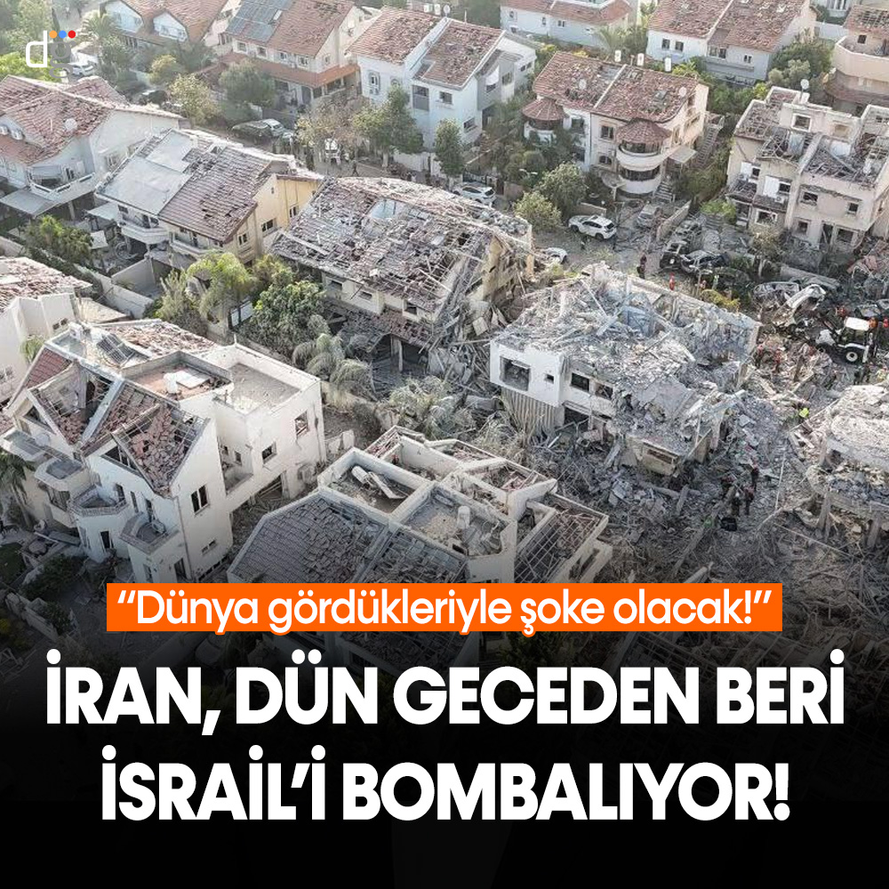 İran, dün geceden beri İsrail’i bombalıyor: “Dünya gördükleriyle şoke olacak!”