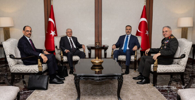 Ankara’da 4 saatlik kritik toplantı: İsrail tehdidi masaya yatırıldı